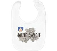 Fabulous Bavoir Coton Bio Haute Savoie carte ancienne Blanc G