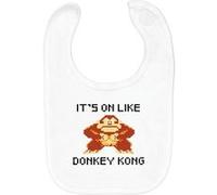 Fabulous Bavoir Coton Bio It's on like Donkey Kong Blanc G