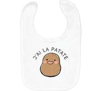 Fabulous Bavoir Coton Bio J'ai la Patate Blanc G