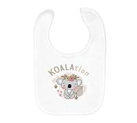 Fabulous Bavoir Coton Bio Koala Koalation Mignon Kawaii Dessin Illustration