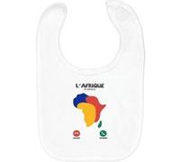 Fabulous Bavoir Coton Bio L'Afrique m'appelle Continent Blanc G