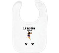 Fabulous Bavoir Coton Bio Le Rugby M'Appelle Blanc G