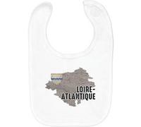 Fabulous Bavoir Coton Bio Loire-Atlantique carte ancienne Blanc G