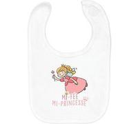 Fabulous Bavoir Coton Bio Mi-Fée Mi-Princesse Blanc G