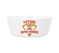 Fabulous Bijoux Bol Repas Bébé et Enfant Plastique - Future Super Héroïne Rêve Enfant - Vaisselle Incassable pour Purée, Soupe, Céréales ou Goûter Compatible Micro-ondes Imprimé en France