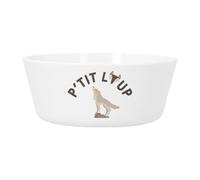 Fabulous Bijoux Bol Repas Bébé et Enfant Plastique - P'tit Loup Animal Sauvage Nature - Vaisselle Incassable pour Purée, Soupe, Céréales ou Goûter Compatible Micro-ondes Imprimé en France