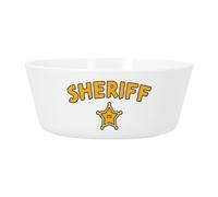 Fabulous Bijoux Bol Repas Bébé et Enfant Plastique - Sheriff Etoile Police Far West BD - Vaisselle Incassable pour Purée, Soupe, Céréales ou Goûter Compatible Micro-ondes Imprimé en France