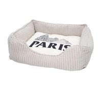 Fabulous Bijoux Panier pour Chien et Chat Rembourré - Paris Minimalist Louvre France Ville - Lit Confortable avec Coussin Déhoussable et Lavable Couchage Moelleux Imprimé en France Base Antidérapante