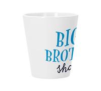 Fabulous Bijoux Pot de Fleur Céramique avec Trou de Drainage - Big Brother Shark Family Sea Fish - Petit Pot pour Cactus et Plante Grasse Hauteur 10cm Décoration Jardin Intérieur Imprimée en France