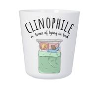 Fabulous Bijoux Tasse Plastique Incassable Enfant et Adulte - Clinophile Lazy Sleep Cat Drawing - Mug Polymère Résistante aux Chocs - Idéal Maison, École, Camping et Pique-Nique - Imprimé en France