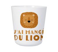 Fabulous Bijoux Tasse Plastique Incassable Enfant et Adulte - J'ai mangé du Lion Enfant Dessin - Mug Polymère Résistante aux Chocs - Idéal Maison, École, Camping et Pique-Nique - Imprimé en France
