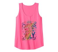 Fabulous Birthday Queen Born Juillet Maman Cancer Lion Sister Débardeur