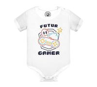Fabulous Body Bébé Manche Courte Blanc Futur Gamer Jeux Vidéo Culture Geek