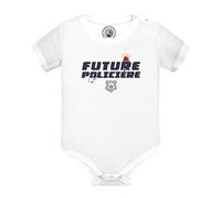 Fabulous Body Bébé Manche Courte Blanc Future Policière Métier Avenir Loi Sécurité