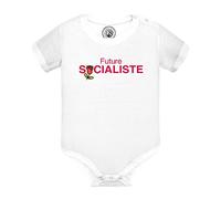 Fabulous Body Bébé Manche Courte Blanc Future Socialiste Politique Humour