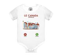 Fabulous Body Bébé Manche Courte Blanc Le Canada M'Appelle Architecture Voyage Culture