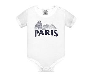 Fabulous Body Bébé Manche Courte Blanc Paris Minimalist Louvre France Ville