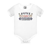 Fabulous Body Bébé Manche Courte Blanc Petit Mais Costaud Haltères Muscu Workout