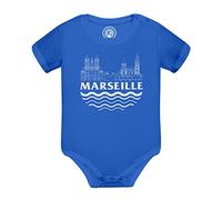 Fabulous Body Bébé Manche Courte Bleu Marseille Minimalist France Ville Pastis OM
