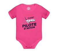 Fabulous Body Bébé Manche Courte Futur Pilote d'Avion Métier de Rêve Ciel