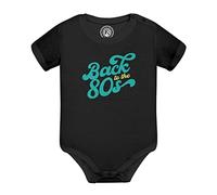 Fabulous Body Bébé Manche Courte Noir Back to the 80's Vintage 1980 Disco Hippie