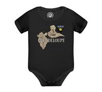 Fabulous Body Bébé Manche Courte Noir Guadeloupe 971 Département Ile Carte Ancienne Rare