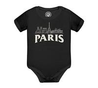 Fabulous Body Bébé Manche Courte Noir Paris Minimalist France Ville Tour Eiffel Louvre