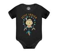 Fabulous Body Bébé Manche Courte Noir Poussin le Petit Indien Dessin Illustration