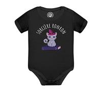 Fabulous Body Bébé Manche Courte Noir Sorcière Ronron Chat Halloween Peur Mignon