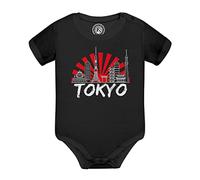 Fabulous Body Bébé Manche Courte Noir Tokyo Minimalist Japon Voyage Culture