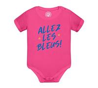 Fabulous Body Bébé Manche Courte Rose Allez les Bleus ! Sport Foot France Team Football