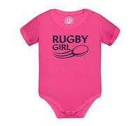 Fabulous Body Bébé Manche Courte Rose Rugby Girl Sport Equipe Stade Ballon XV