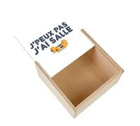 Fabulous Boite Coffret en Bois - J'Peux Pas J'ai Salle Sport Musculation Body Building (11 x 11 x 3,5 cm)