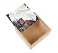 Fabulous Boite Coffret en Bois - Train Mont Blanc Montagnes Affiche Poster Vintage Tourisme Art Deco (11 x 11 x 3,5 cm)
