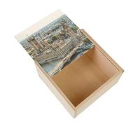Fabulous Boite Coffret en Bois - Vue de Londres Big Ben Paysage Urbain Patrimoine Mondial (11 x 11 x 3,5 cm)
