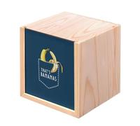 Fabulous Boite en Bois Coffret - Poche That's Bananas Fruit Banane Dessin (10 x 10 x 10 cm)