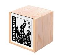 Fabulous Boite en Bois Coffret - Tentacules Dessin Japon Pieuvre Manga (10 x 10 x 10 cm)