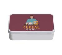 Fabulous Boite en Métal Rouge - Cereal Killer Breakfast Morning Humor - 11 x 18,5 x 5,5 cm - Boite de rangement, clé, outils, boite à Lunch, Sucre, Biscuit