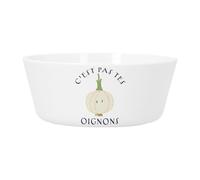 Fabulous Bol Repas Bébé et Enfant Plastique - C'est pas tes Oignons Expression Légume - Vaisselle Incassable pour Purée, Soupe, Céréales ou Goûter Compatible Micro-ondes Imprimé en France