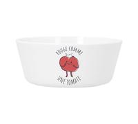 Fabulous Bol Repas Bébé et Enfant Plastique - Rouge comme une Tomate Expression Potager - Vaisselle Incassable pour Purée, Soupe, Céréales ou Goûter Compatible Micro-ondes Imprimé en France