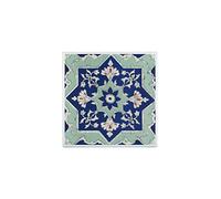 Fabulous Carreau Ceramique Décoratif 10,8 x 10,8 cm - Ornement Floral Retro Motif Baroque Art Nouveau