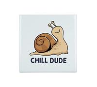 Fabulous Carreau Céramique Décoratif 15,2 x 15,2 cm - Chill Dude Escargot Lent Enfant Humour