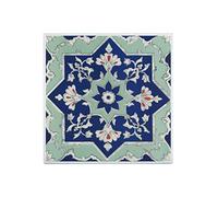 Fabulous Carreau Céramique Décoratif 15,2 x 15,2 cm - Ornement Floral Retro Motif Baroque Art Nouveau