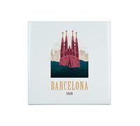Fabulous Carreau Céramique Décoratif 20 x 20 cm - Barcelone Espagne Illustration Sagrada Familia Voyage Vacances