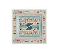 Fabulous Carreau Céramique Décoratif 20 x 20 cm - Hieroglyphe Oiseaux Egypte Antique Motif Ancien Symboles Ecrivain
