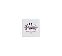 Fabulous Carreau Ceramique Décoratif - Si Papy ne peut pas le Réparer, Personne ne peut - 4,5 x 4,5 cm