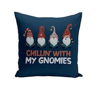 Fabulous Coussin 40x40 cm Chillin with My Gnomies Noel Hiver Cadeau Père Noel