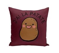 Fabulous Coussin 40x40 cm J'Ai la Patate Expression Légumes Humour
