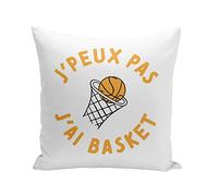 Fabulous Coussin 40x40 cm J'Peux Pas J'Ai Basket Sport Basketball Panier