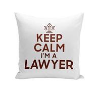 Fabulous Coussin 40x40 cm Keep Calm I'm a Lawyer Parodie Métier Job Avocat